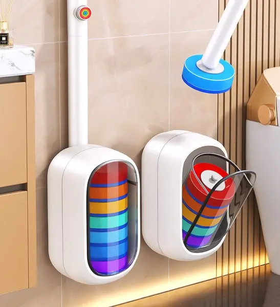 Joybos® Berührungsloses Einweg-Toilettenbürsten-Set mit integriertem Reinigungs…