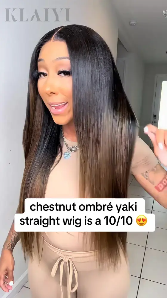 Silk Press Vibe, No Salon Required” Glueless Wig✨
