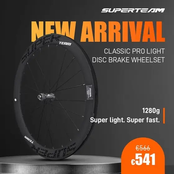 Classic PRO Light D28-50 Carbon Wheelset DISC Brake