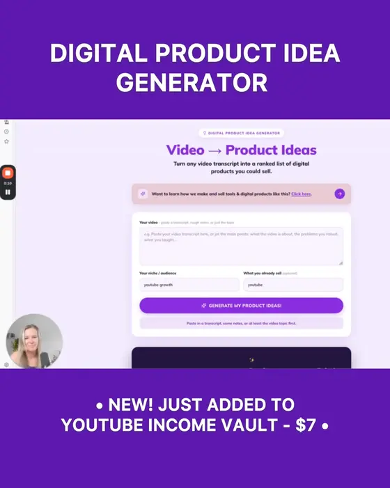 NEW! 🔥 $7 Digital Product Idea Generator
