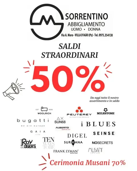 SORRENTINO ABBIGLIAMENTO..villa d'agri