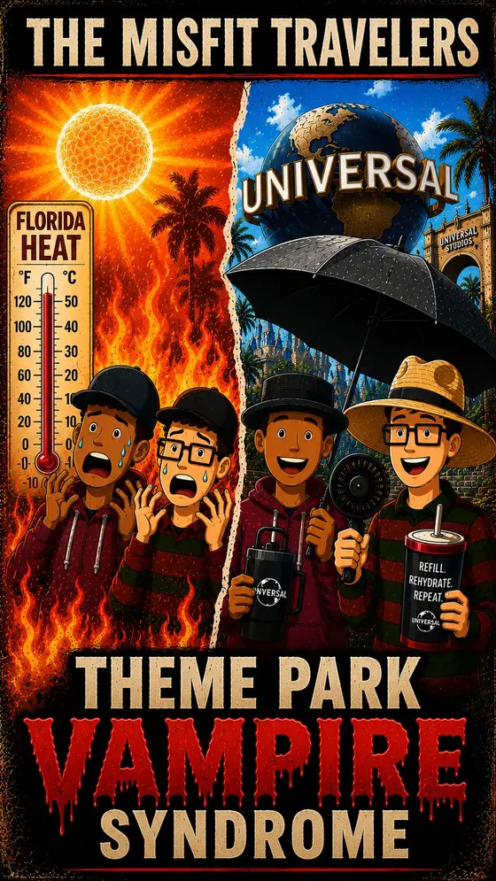 PUBLIC SERVICE ANNOUNCEMENT

Do you suffer from Theme Park Vampire Syndrome? ☀️…