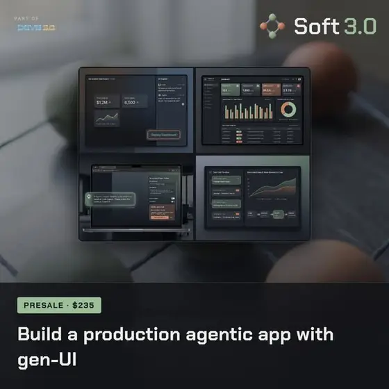Courses on Building Agentic Apps with Generative UI | Software 3.0