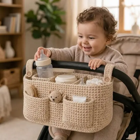 90% Off Crochet Stroller Organizer Pattern