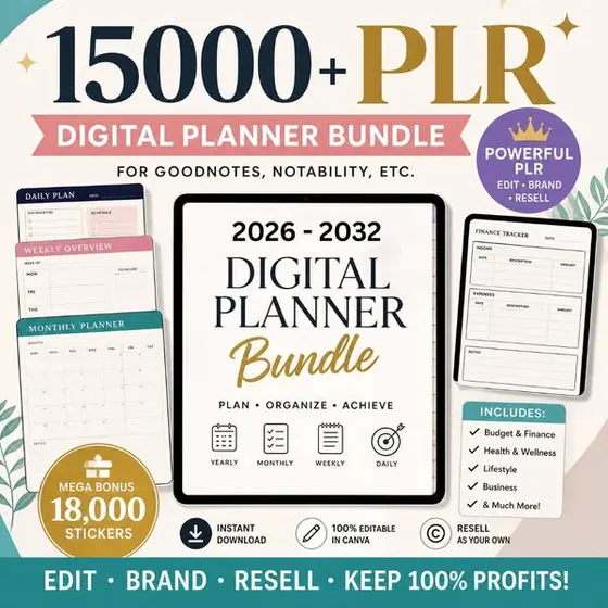 15,000+ Planners & Journals with Resell Rights!