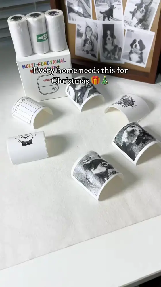🖨️✨Get creative on the go with this Mini Bluetooth Thermal Sticker Printer, pe…