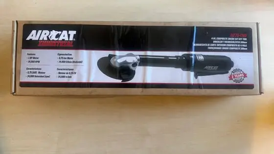 AIRCAT Pneumatic Tools 6275-A 1.0 HP 4-Inch Extended Inside Cut-Off Tool with Sp