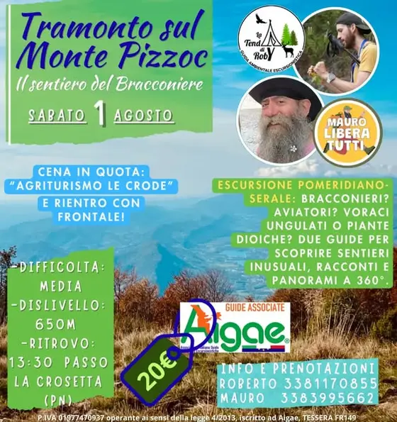 🌅 SABATO 1 AGOSTO
𝗦𝗘𝗡𝗧𝗜𝗘𝗥𝗢 𝗗𝗘𝗟 𝗕𝗥𝗔𝗖𝗖𝗢𝗡𝗜𝗘𝗥𝗘 & 𝗧𝗥𝗔𝗠𝗢�…