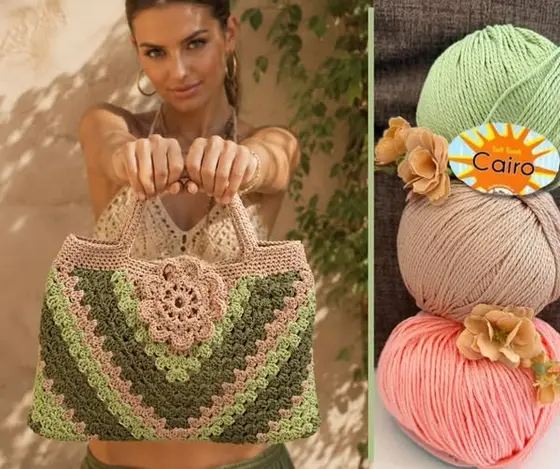 Scopri come realizzare una borsa all'uncinetto con un solo triangolo granny usa…