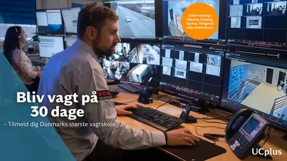 Bliv vagt på 30 dage med UCplus