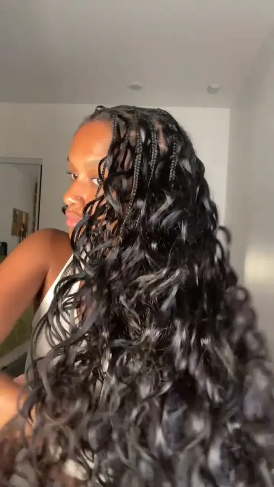 Body Wave 24" Feather Crochet Human Hair