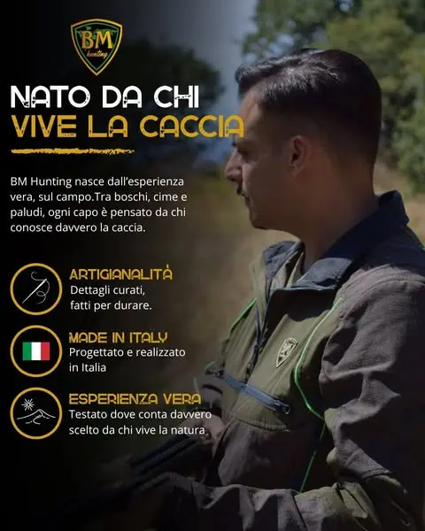 BM Hunting nasce da chi la caccia la vive davvero.

Ogni capo è pensato sul cam…