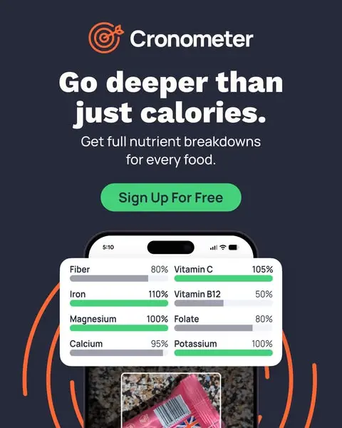 Accurate nutrition tracking.