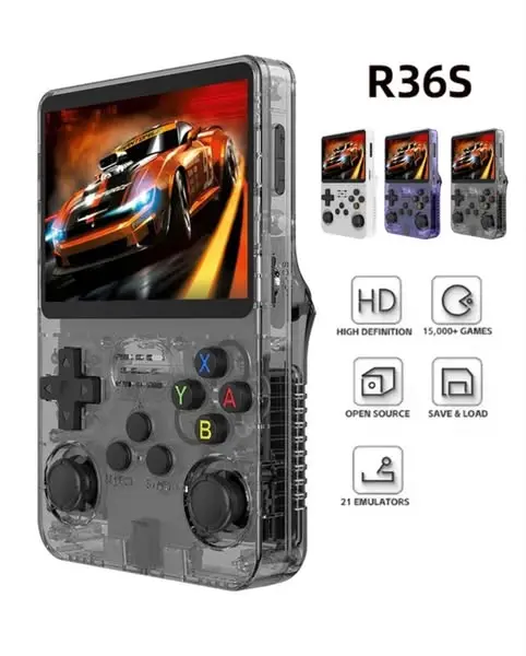 R36S Retro Handheld Video Game Console Linux System 3.5 Inch IPS Scree