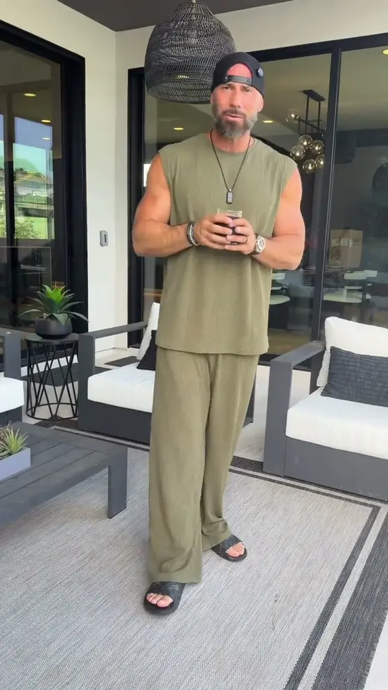 Men 2 Piece Sleevless Sweatsuit
