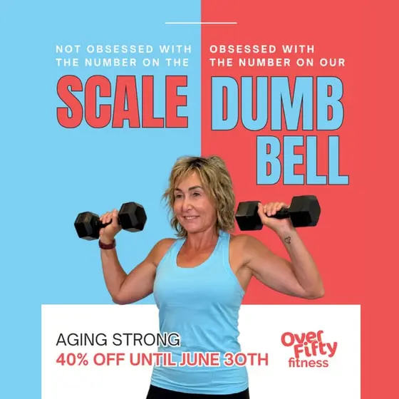 Not the Scale. The Dumbbells.