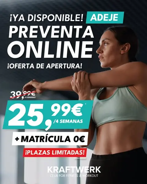 ¡El gimnasio Kraftwerk Adeje ya está aquí!