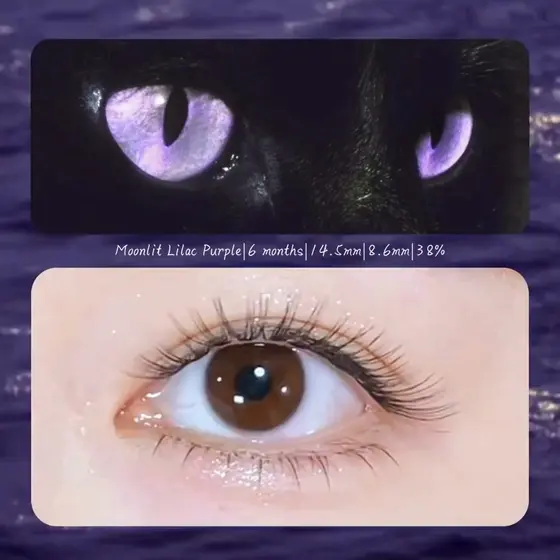 Moonlit Lilac Purple 14.5mm Contact Lenses(6 months wear)