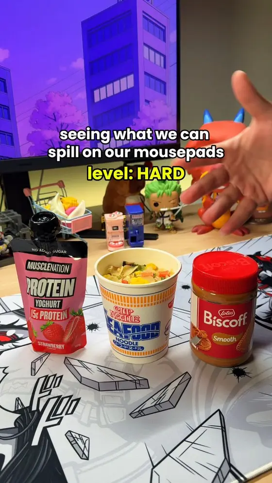 Seeing what we can spill on our ArcaLoot mousepads - but it gets worse each tim…
