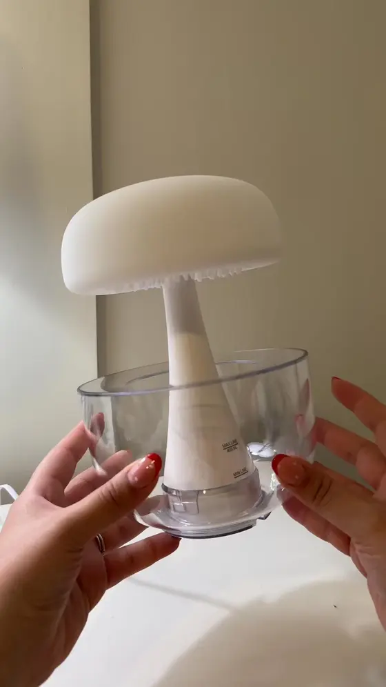😍 Everyone asks where I got this mushroom lamp.Turn dry air into a cozy oasis.…