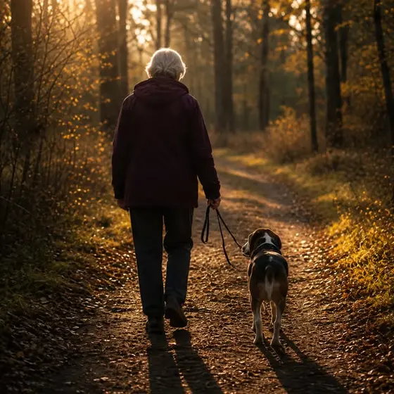 Calmer walks again