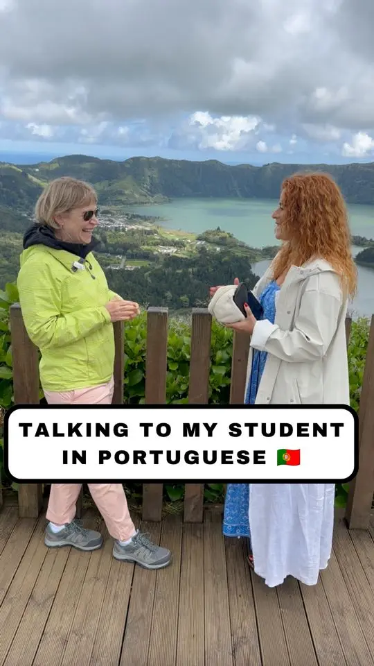 My student Jennie did so well describing this landscape in Portuguese 🇵🇹 This…