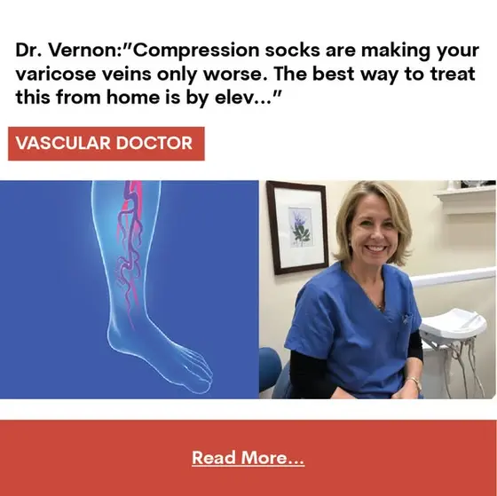 Dr. Vernon:"Compression socks are making your varicose veins look worse! this i…