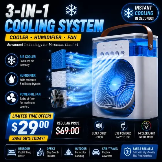 Today Only $29❄️ Cooling System