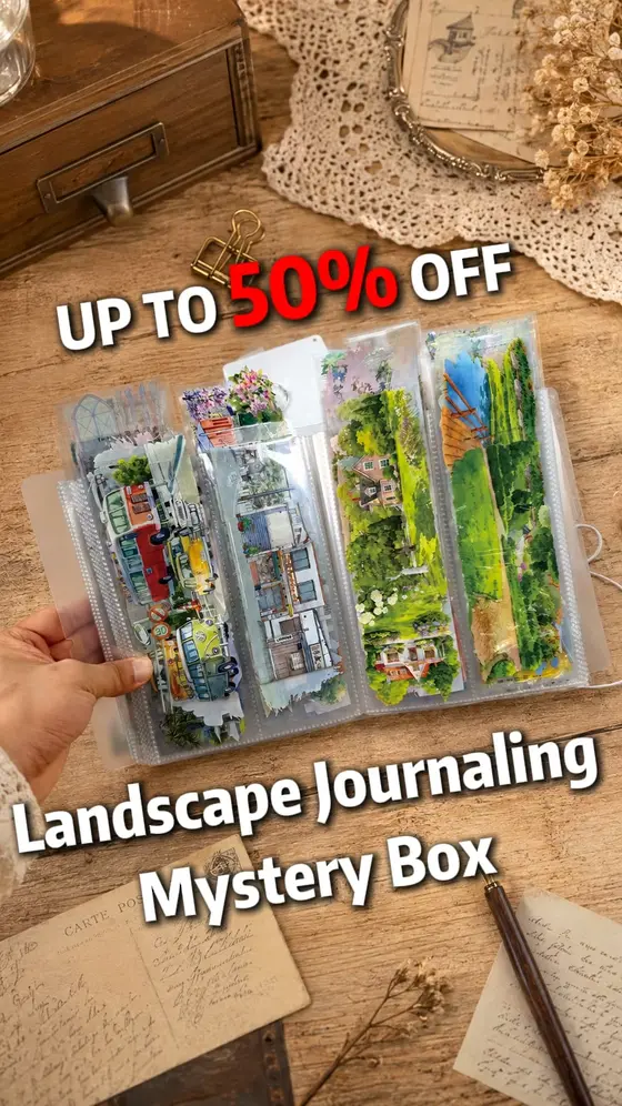 Scenery Journal & Scrapbooking Mystery Box | Great for beginners