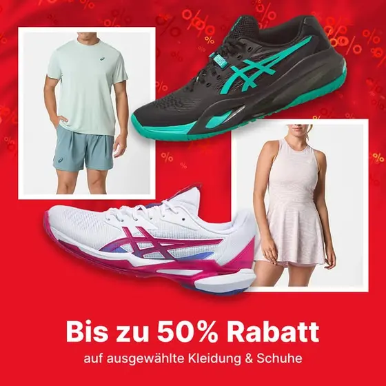 👟 ASICS-Aktion: Bis zu 50% Rabatt auf Kleidung & Schuhe!