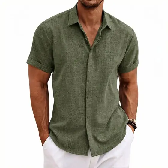 Men's Casual Linen Shirt