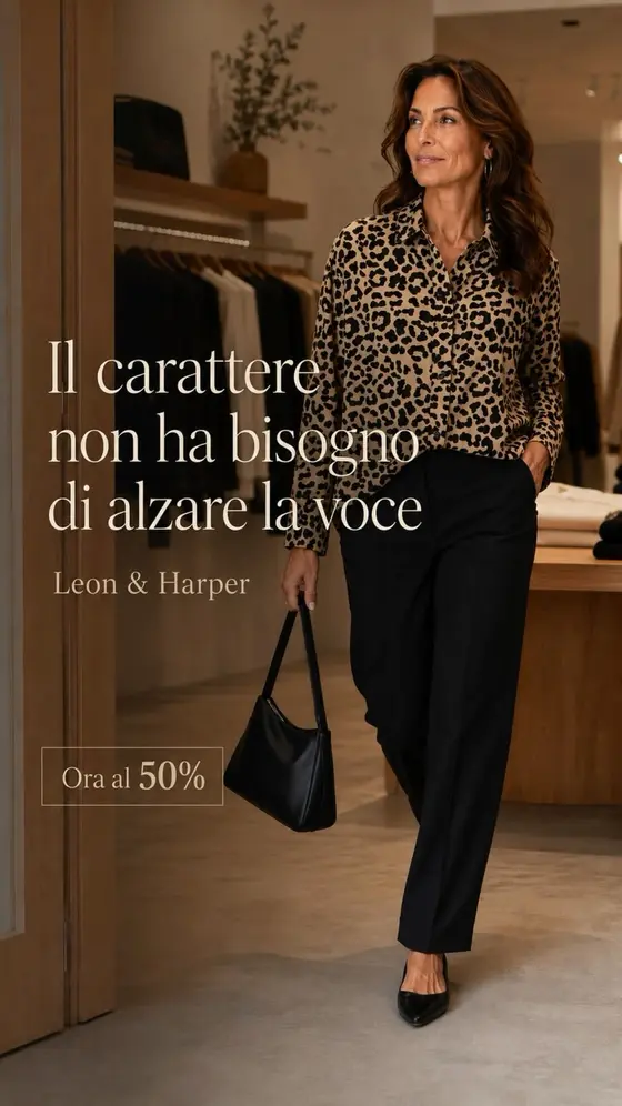 Il carattere non ha bisogno di alzare la voce.
Leon & Harper racconta una donn…