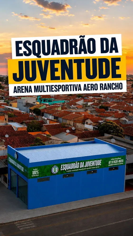 Alôooo Aero Rancho, o Esquadrão chegou! ✨

Com uma Arena Multiesportiva novinha…
