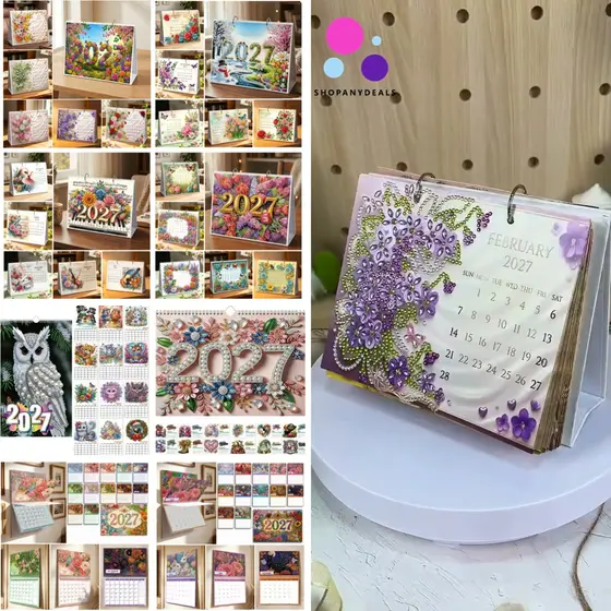 ✨2027 DIY Diamond Painting Calendar Kits