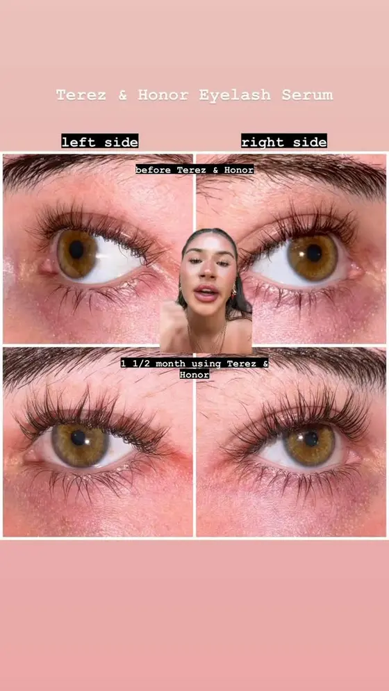 My early lash serum research with before and after photos 💙🩵