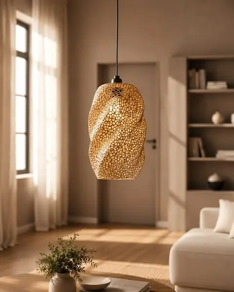✨ Luminária de Malha 2.0

Uma luminária suspensa moderna e escultural, criada p…