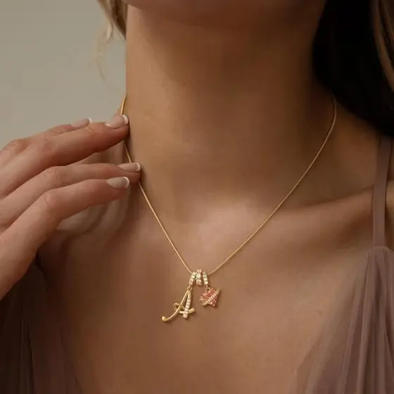 💖Last Day 50% OFF✨3-Layering Initial A-Z Letter Pendant Necklaces🎀