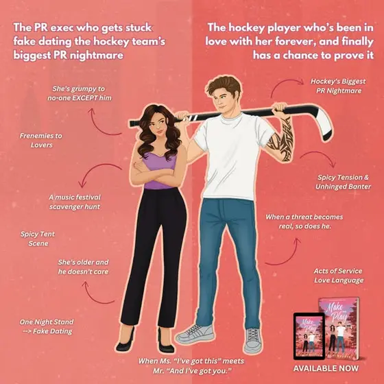A Spicy Fake Dating Hockey Romance