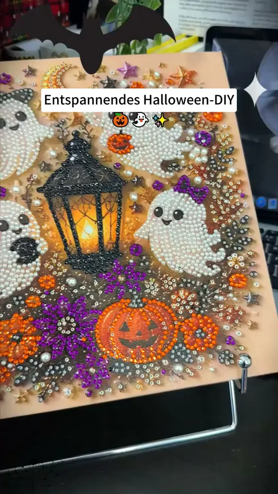 👻🎃 Halloween-Geist Diamond-Painting-Set (DIY)