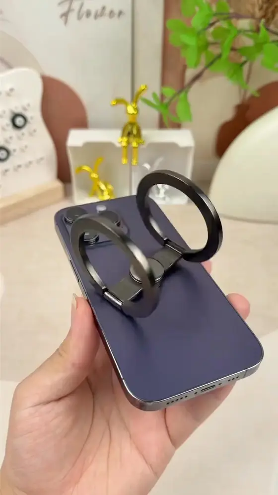 MAGNETIC RING - 2-in-1 Phone Stand & Fidget Spinner Combo, Dual Magnetic Ring S…