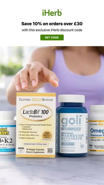 iHerb discount code: 15% OFF in June 2026