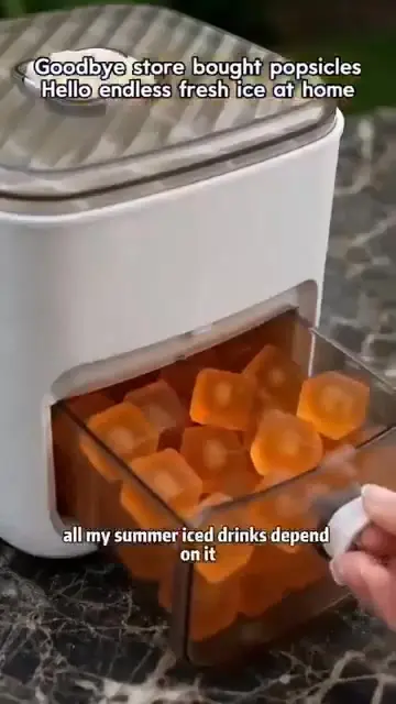 🧊Portable Ice Maker with Lid and Storage Box