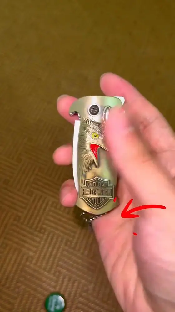 Outdoor Use 3-in-1 Lighter — Windproof • Knife • Bottle Opener