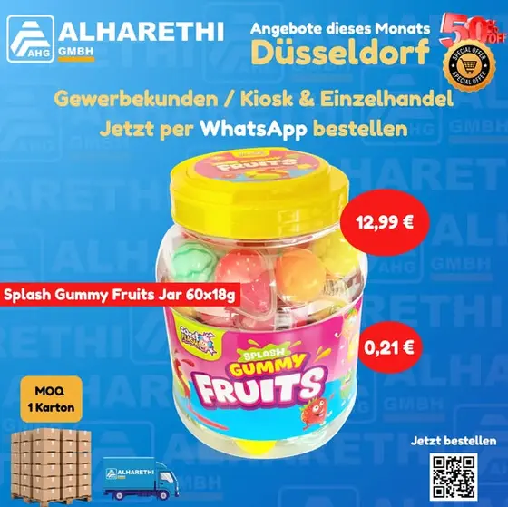 🚚 Ab sofort: Lieferung am selben Tag in Düsseldorf! 🚚

Für Kioske und Geschäf…