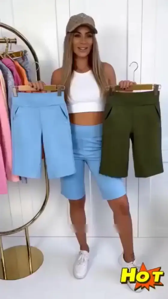 "✨ Women's High-Waist Yoga Shorts with Pockets – Feel Secure, Slim & Confident!…