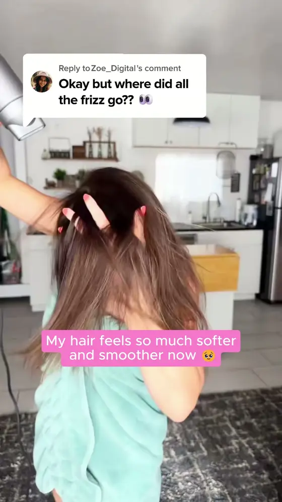 Rough Blow-Dry to Glass Hair