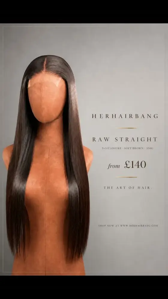 Some hair completes the look.
This hair becomes the look. 😍

Raw Straight Wig…