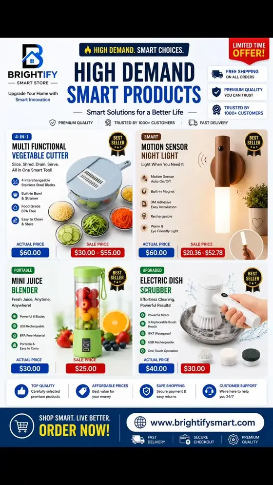 🔥 Smart Home Essentials – Limited Time Deals!
✅ Upgrade your lifestyle with ou…