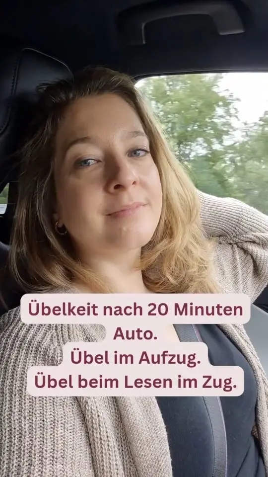 Reisekrankheit, Aufzug-Übelkeit, Übelkeit beim Lesen im fahrenden Auto. Die Med…
