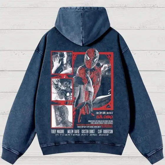 Vintage Washed Marvel Spider - Man Comic Collage T - shirt